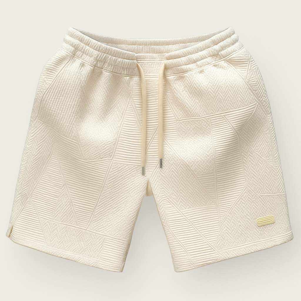 שורט אלגנט קיץ לגבר לבן