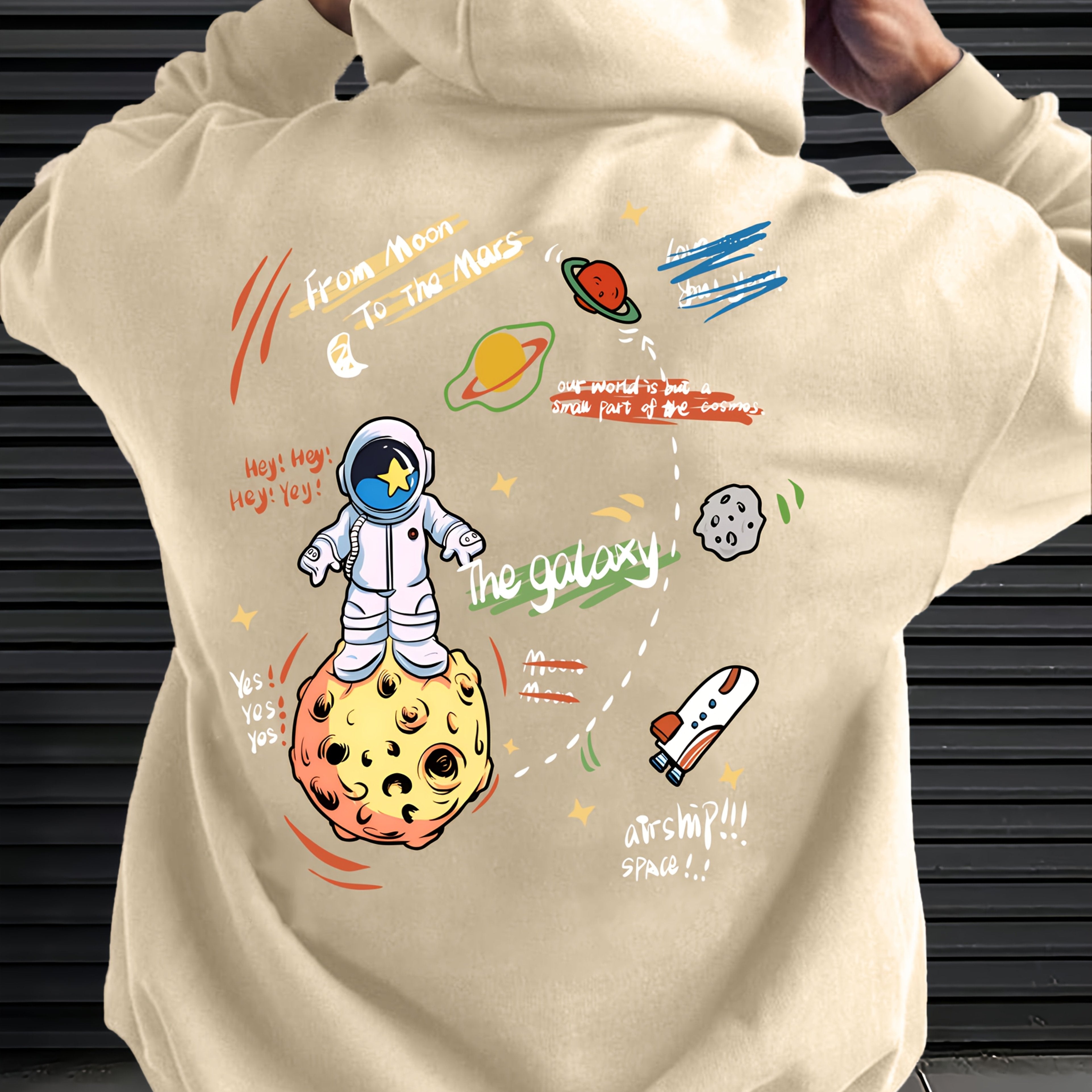 קפוצ'ון אוברסייז שחור אסטרונאוט