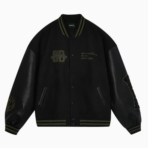 ג׳קט בייסבול וינטג' רקמה אמריקאית קלאסית