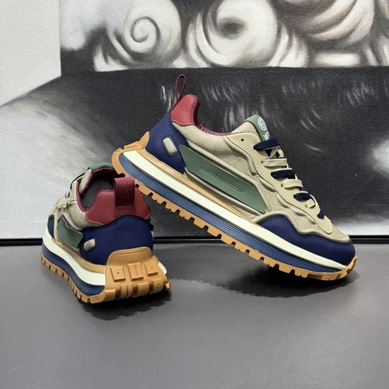 נעלי ספורט לגברים עם פלטפורמה משולבת