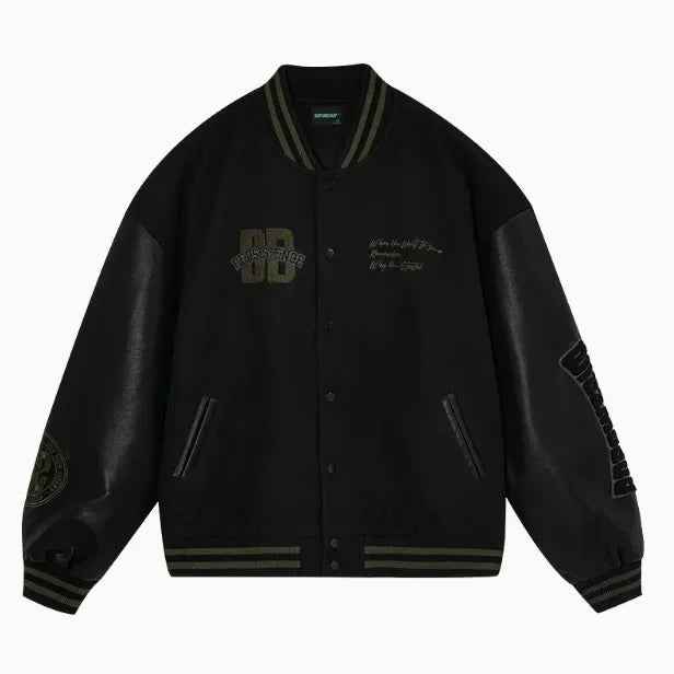 ג׳קט בייסבול וינטג' רקמה אמריקאית קלאסית