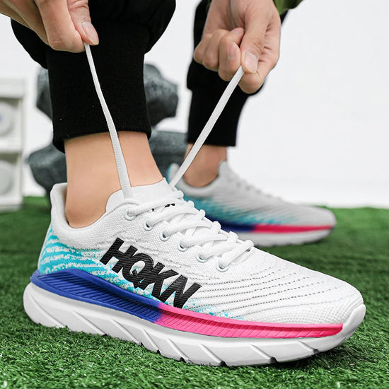 נעלי ספורט לגברים נעליים יומיומיות קלות משקל ונושמות נעלי ספורט נגד החלקה נוחות אימון ריצה נעלי גברים נשים סניקרס